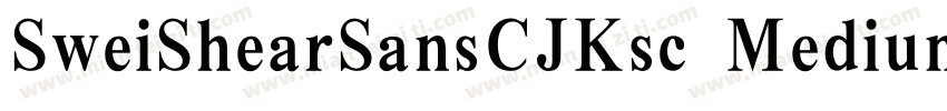 SweiShearSansCJKsc Medium字体转换